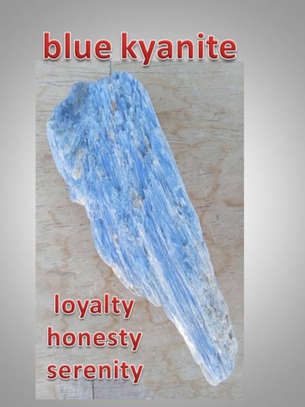 #2 blue Kyanite  stone rock crystal mineral  Chakra serenity honesty loyalty